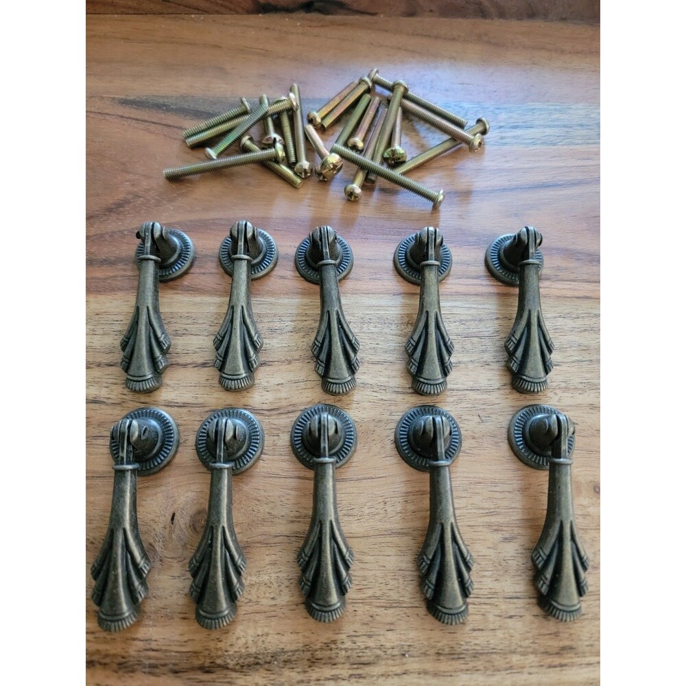 10pack Vintage Drawer Pulls Pendant For Cabinet Table Cupboard